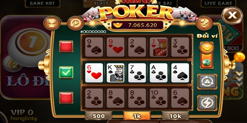 các thủ thuật chơi mini poker 